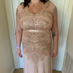 Blush Beaded Gown